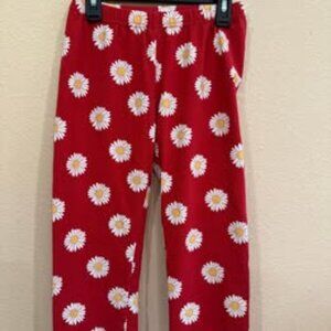 Hanna Andersson Red Daisy Leggings US 12